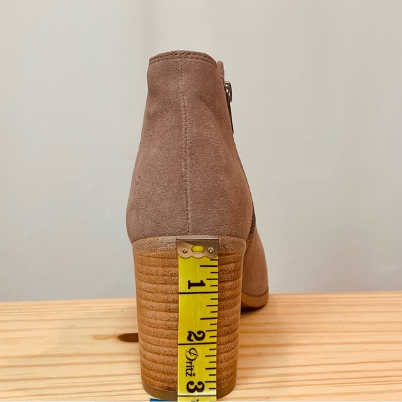 NWOB Frye Danica Dusty Rose Suede Chelsea Peep Toe Ankle Bootie Size: 8 - Picture 6 of 9